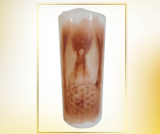 Kerze Schutzengel creme