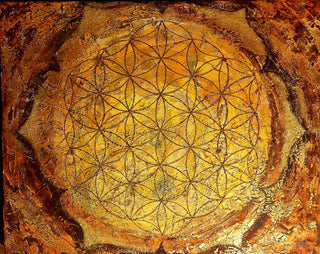 "Life force in red-art print
