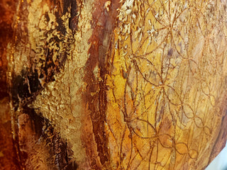 "Life force in red-art print