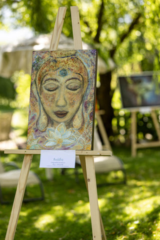 Stampa artistica del fiore di loto del Buddha