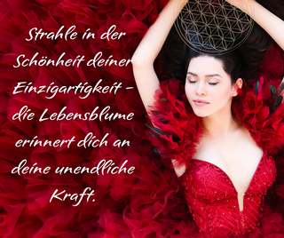 "Life force in red-art print