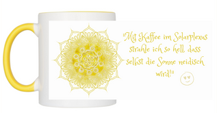 Tasse Mit Kaffee im Solarplexus..