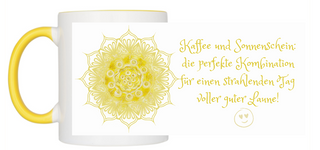 Cup of Solar Plexus Coffee and sunshine: the perfect combination...