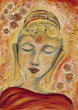 Buddha Lotus Flower Art Print
