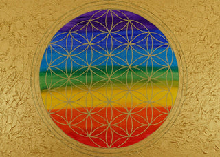 "Golden Aura Art Print 