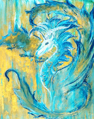 Dragon creatures - art print