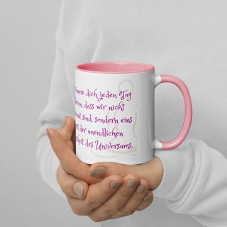Cup Crown Chakra Remind yourself every day that we are not separate, ...